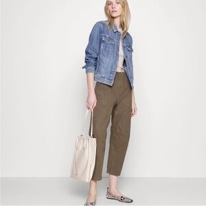 rag & bone Utility Leyton Workwear Cotton Cropped Pants